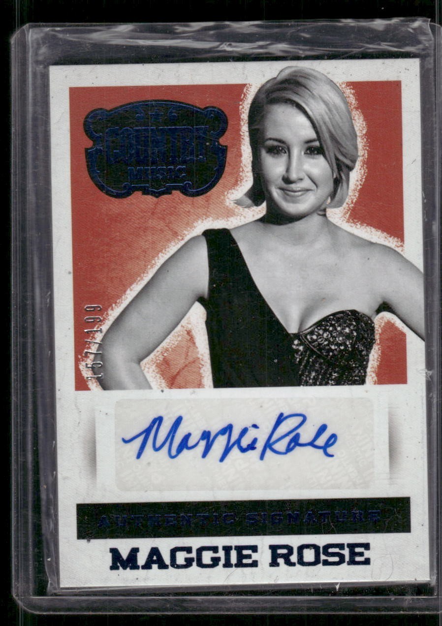 Maggie Rose 2014 Panini Country Music Authentic Signatures Blue Auto #D /199