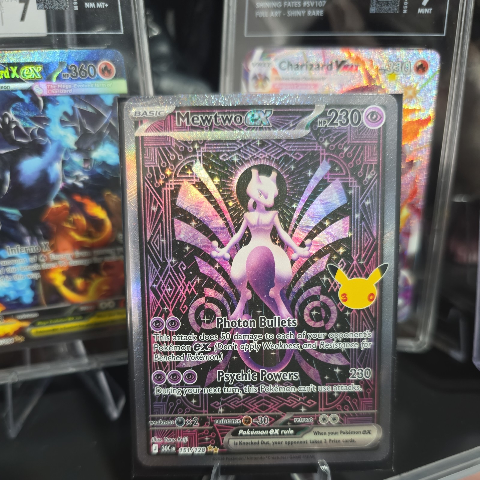 Mewtwo Ex 151/128 30th Anniversary Collection Special Illustration Rare
