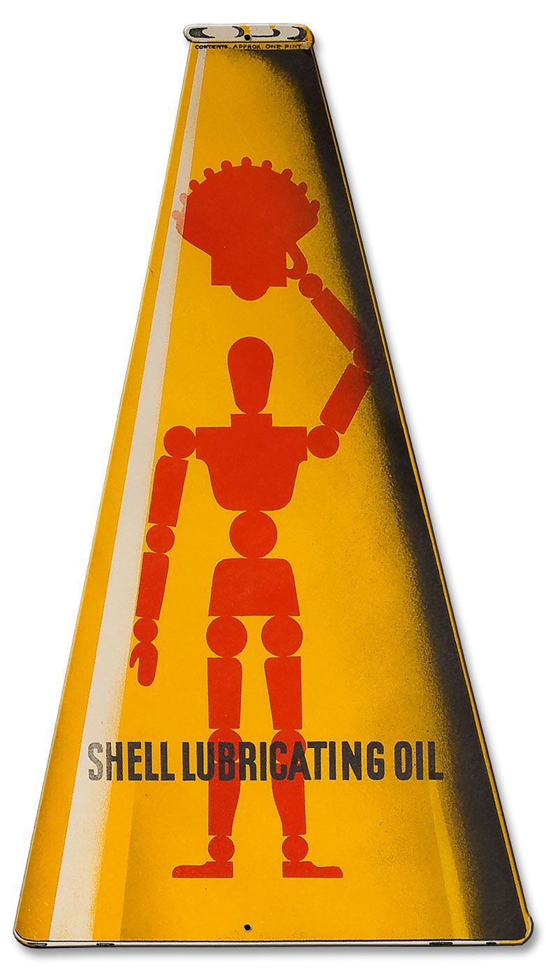 SHELL LUBRICATING OIL CONE SHAPED 23\