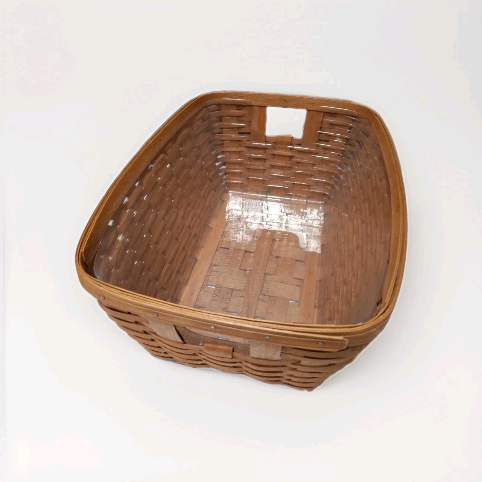 Vintage Retired 1985 Longaberger Large Laundry Basket with Plastic Insert 24x17