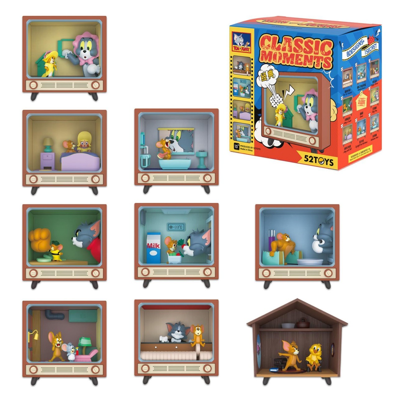 52TOYS Tom and Jerry Classic Moments Series Figure Mystery Blind Box