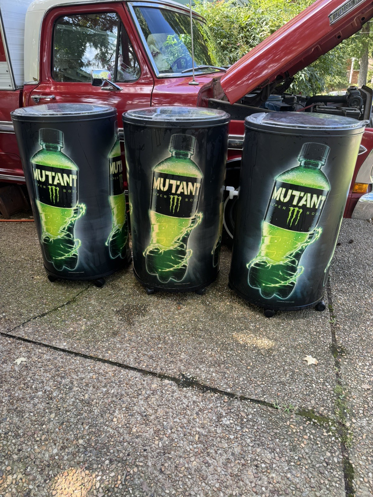 Vintage Monster Energy Cooler Store Display 