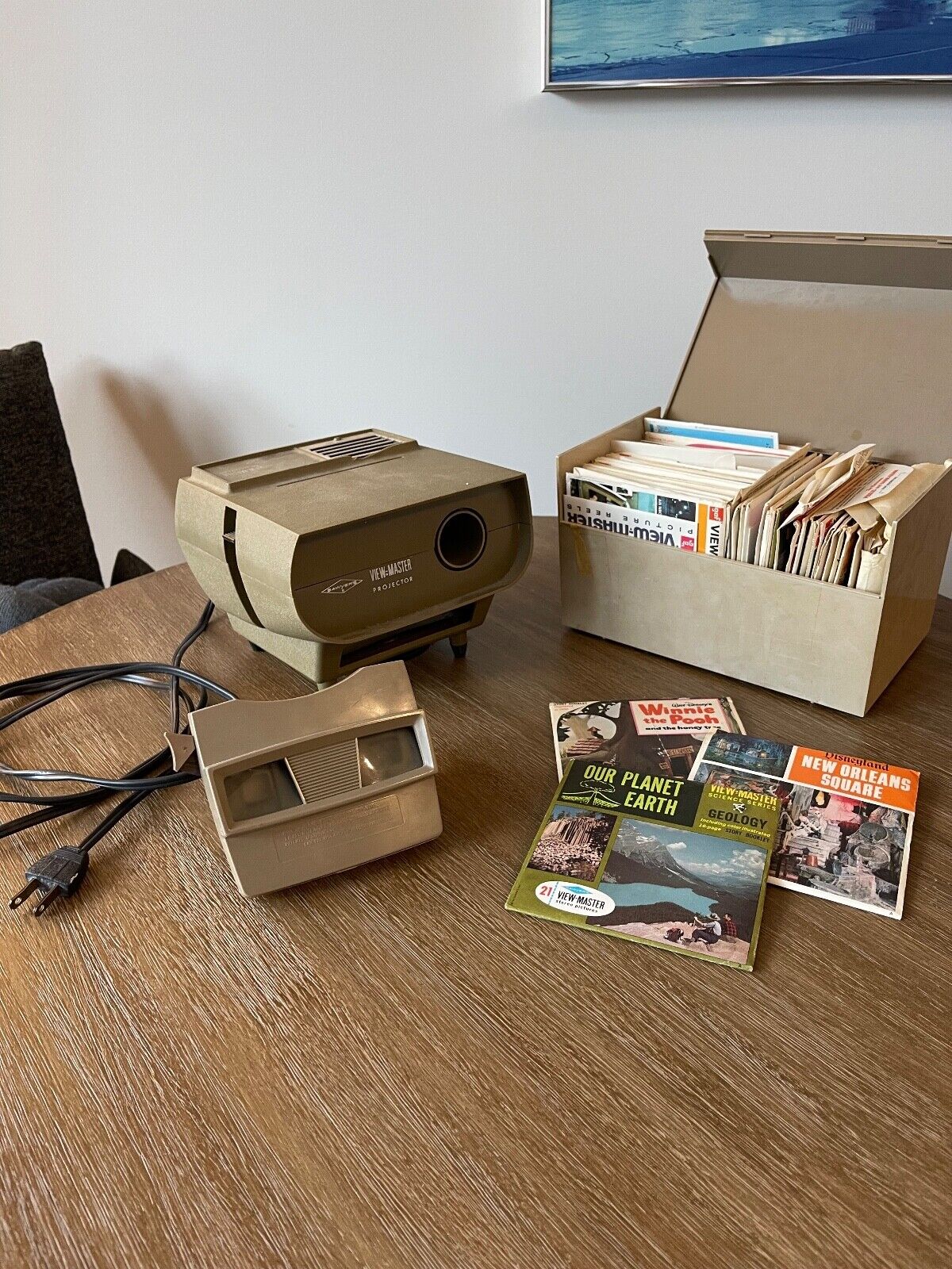Vintage GAF Viewmaster Projector & Viewer Tyco With Stereo Photographs
