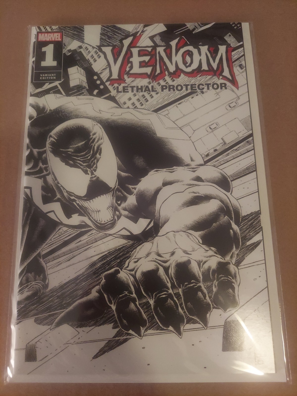 Venom Lethal Protector #1 2nd Print 1:25 Ratio Variant Cover By Paulo Siquiria