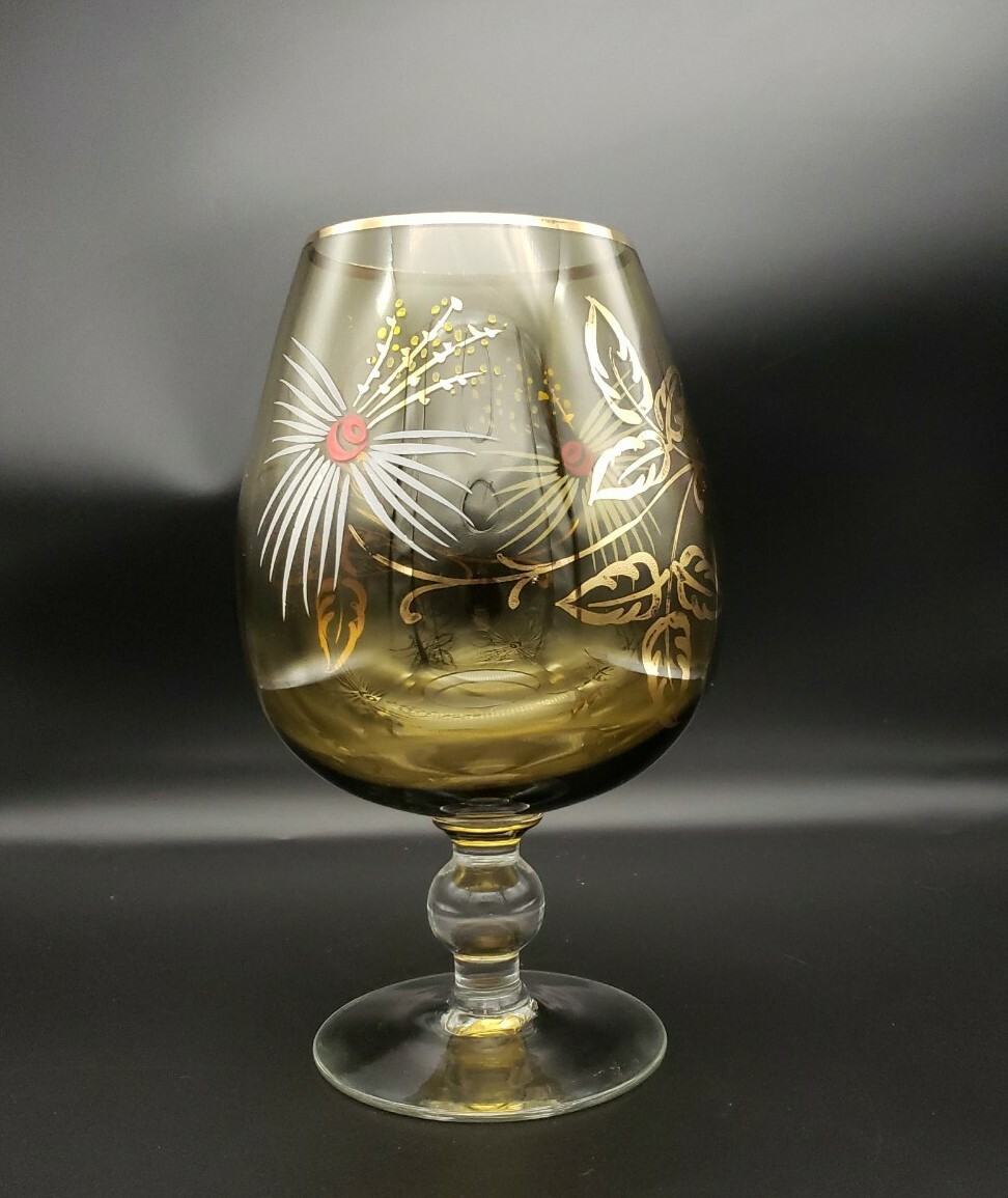 Hand Painted Brandy Snifter 9-1/4\ Hand Painted Brandy Snifter 9-1/4\