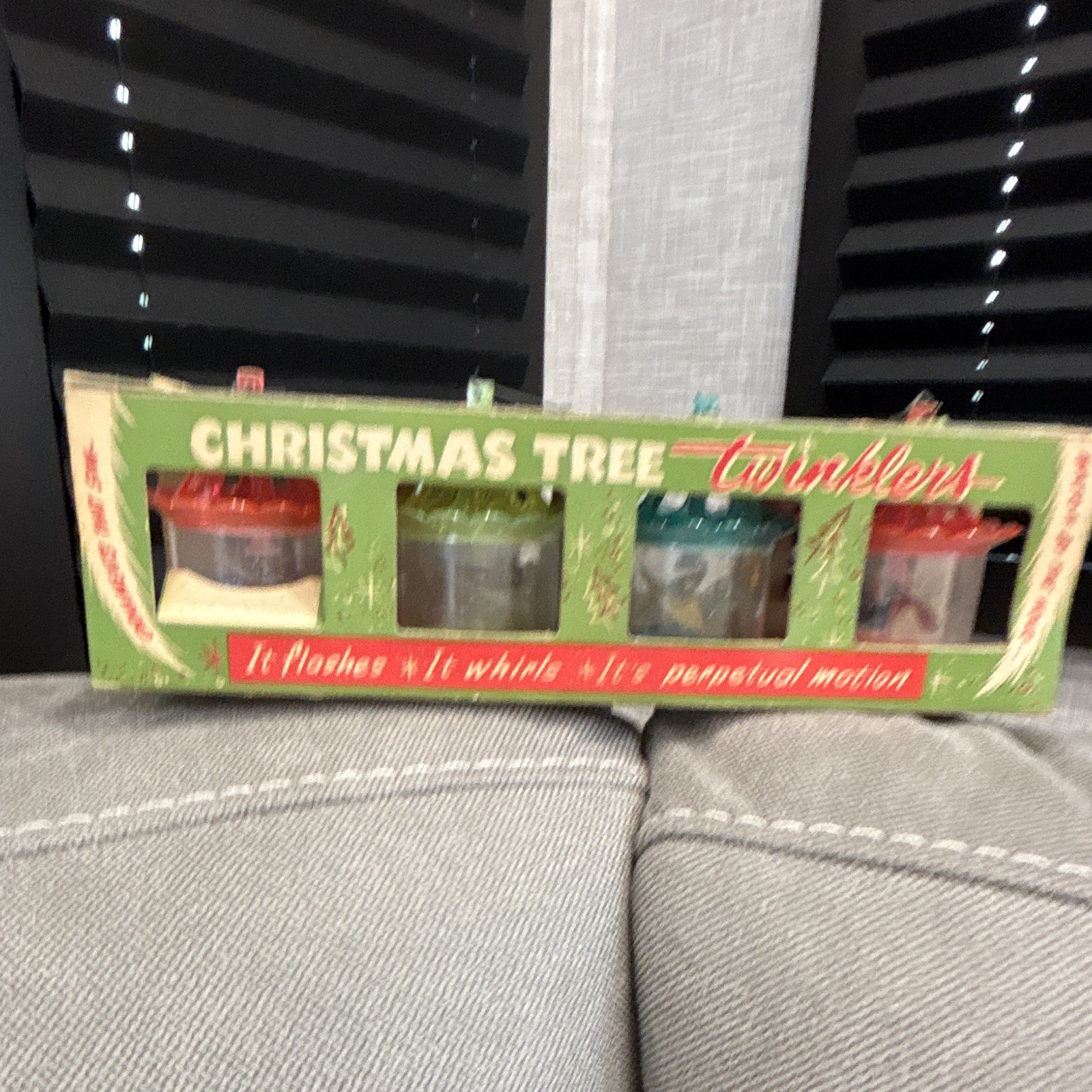 Tinkle Toy Co. Christmas Tree Twinklers #2908 4-Pack Multicolor Plastic