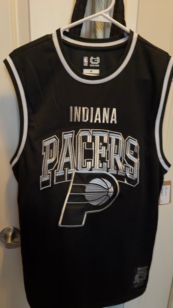 ULTRA GAME NBA Indiana Pacers Black Basketball Jersey Size M