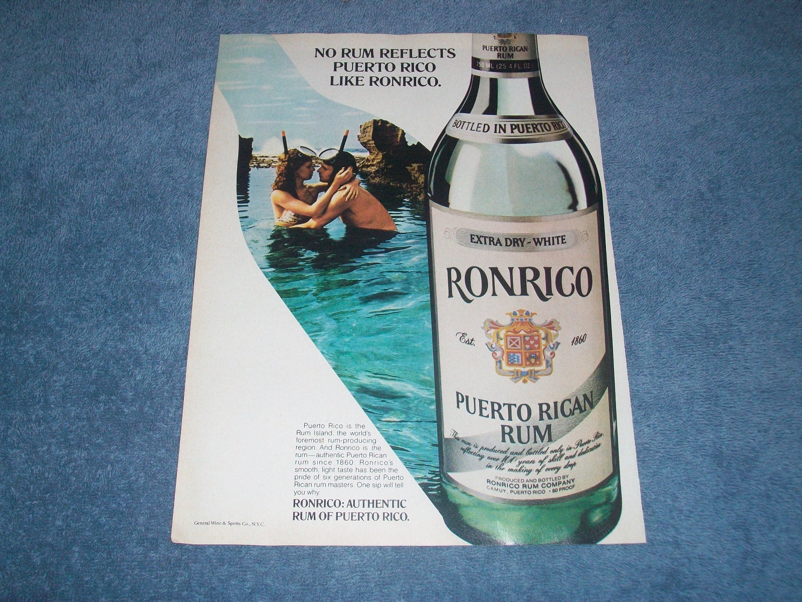 1979 Ronrico Extra Dry Rum Vintage Ad \
