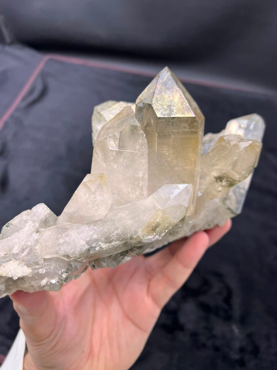 Natural Terminated chlorite included Quartz from Pakistan
