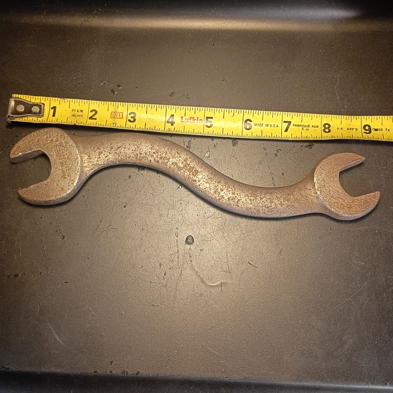 Antique Pre 1926 Billings & Spencer Co. Model 663 S Curve Wrench 9