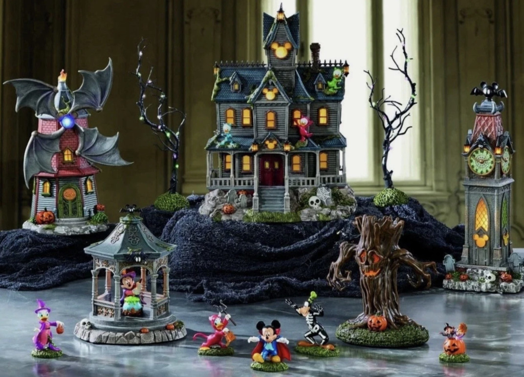 Disney 12-Piece Halloween Village w/ Lights & Music 1851532 Disney 12-Piece Halloween Village w/ Lights & Music 1851532