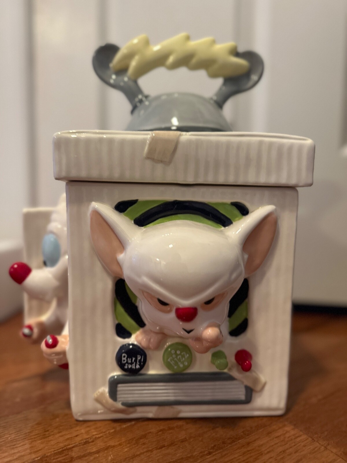 🧠 Animaniacs Pinky and the Brain Cookie Jar 1996 Warner Bros Store NIB 🍪