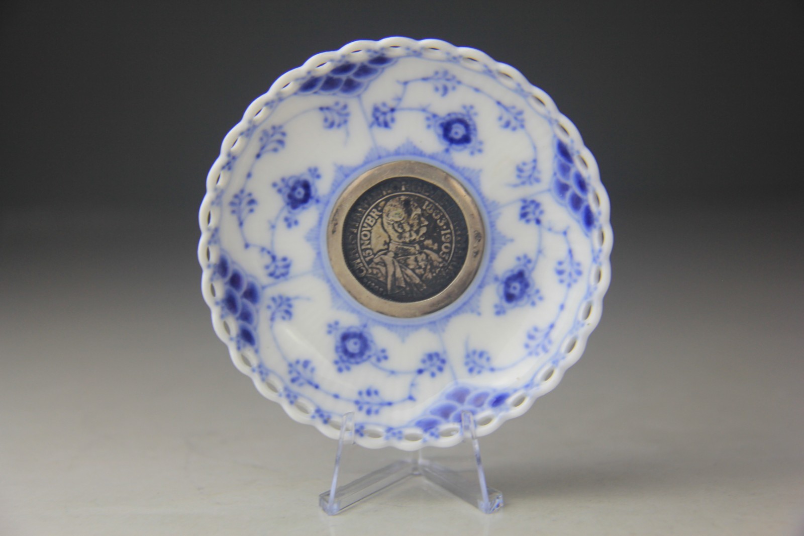 Royal Copenhagen Blue Fluted Candle Drip Cups with Coin Insert Sold Separately