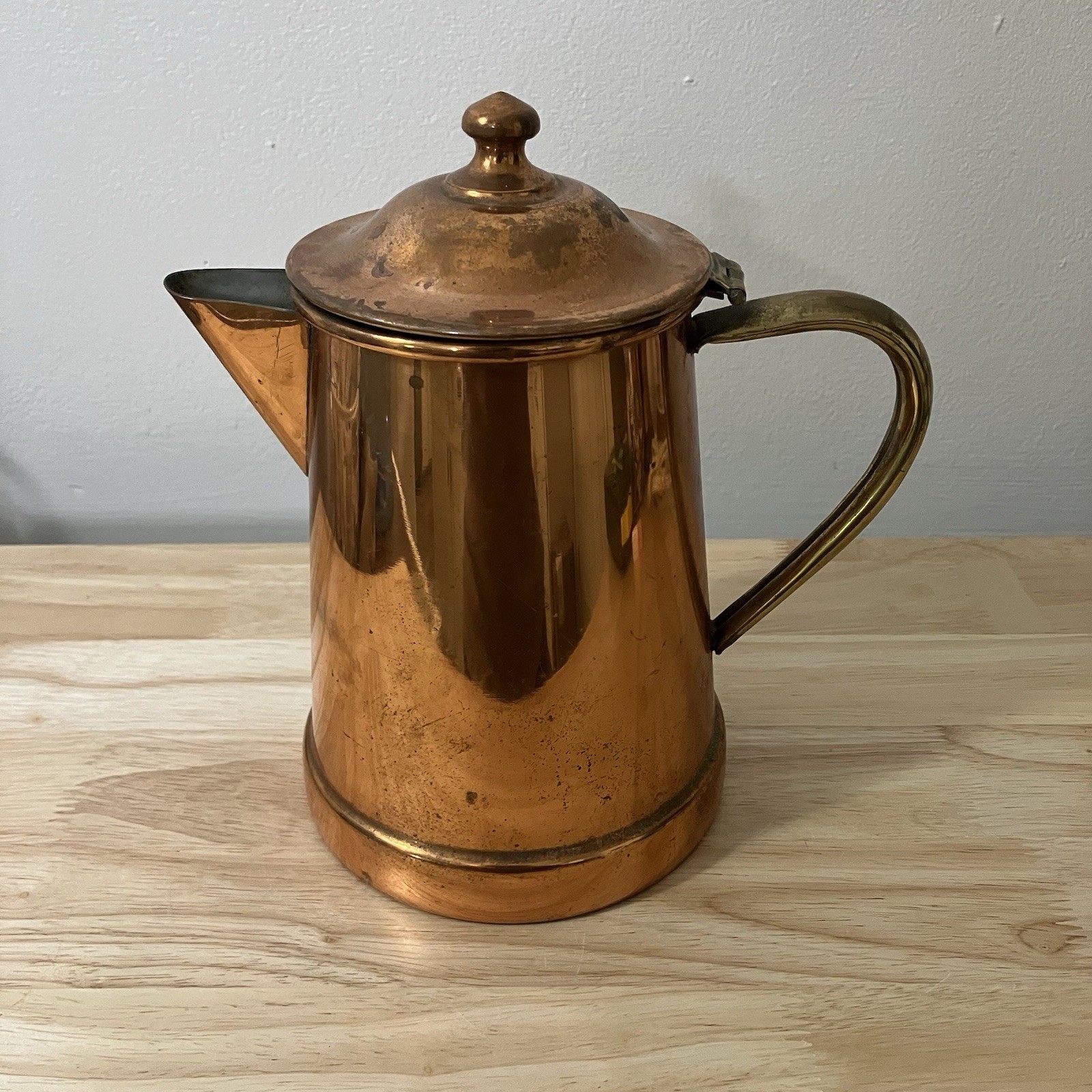 Vtg Tagus R97 Copper Coffee Tea Pot 8\