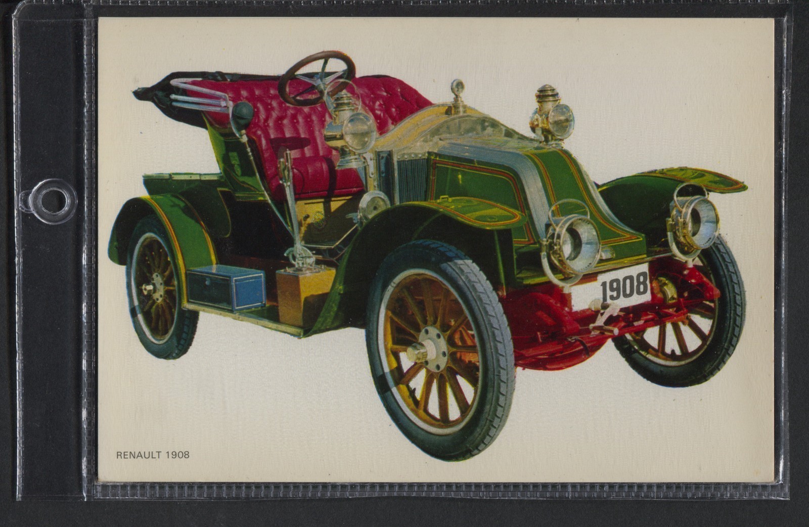 Renault 1908 Vintage Car/Automobile Postcard Renault 1908 Vintage Car/Automobile Postcard