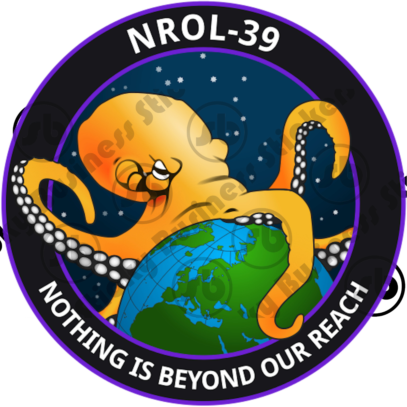 Top Secret NRO Sticker Octopus Nothing Is Beyond Our Reach CIA NSA SpaceX NASA