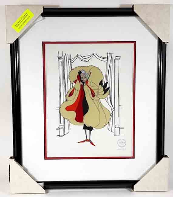 Disney's 101 Dalmatians Framed Sericel, Disney's 101 Dalmatians Framed Sericel,