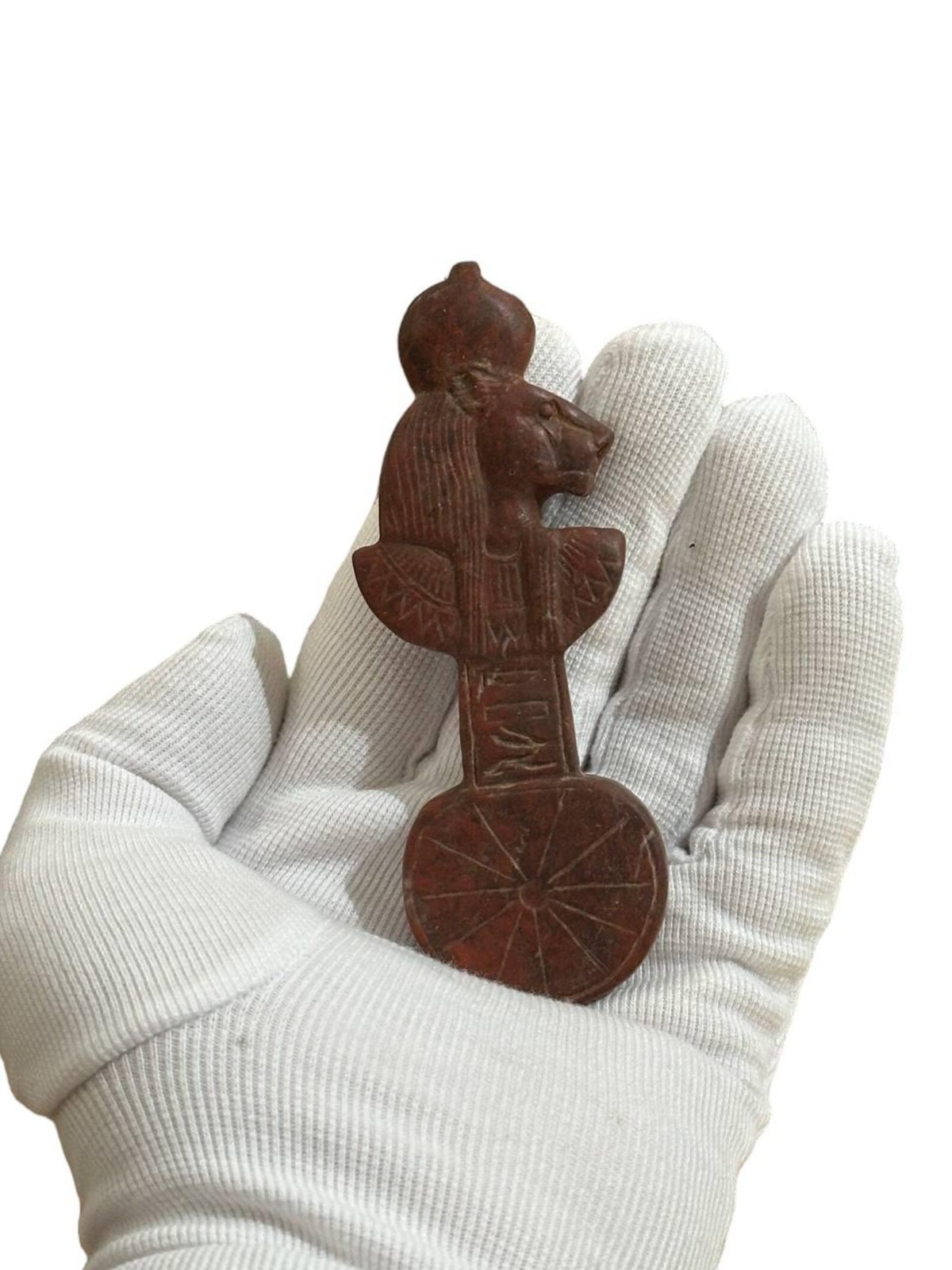 Authentic Ancient Egyptian Antiquities Sekhmet Amulet Rare Necklace Egyptian BC
