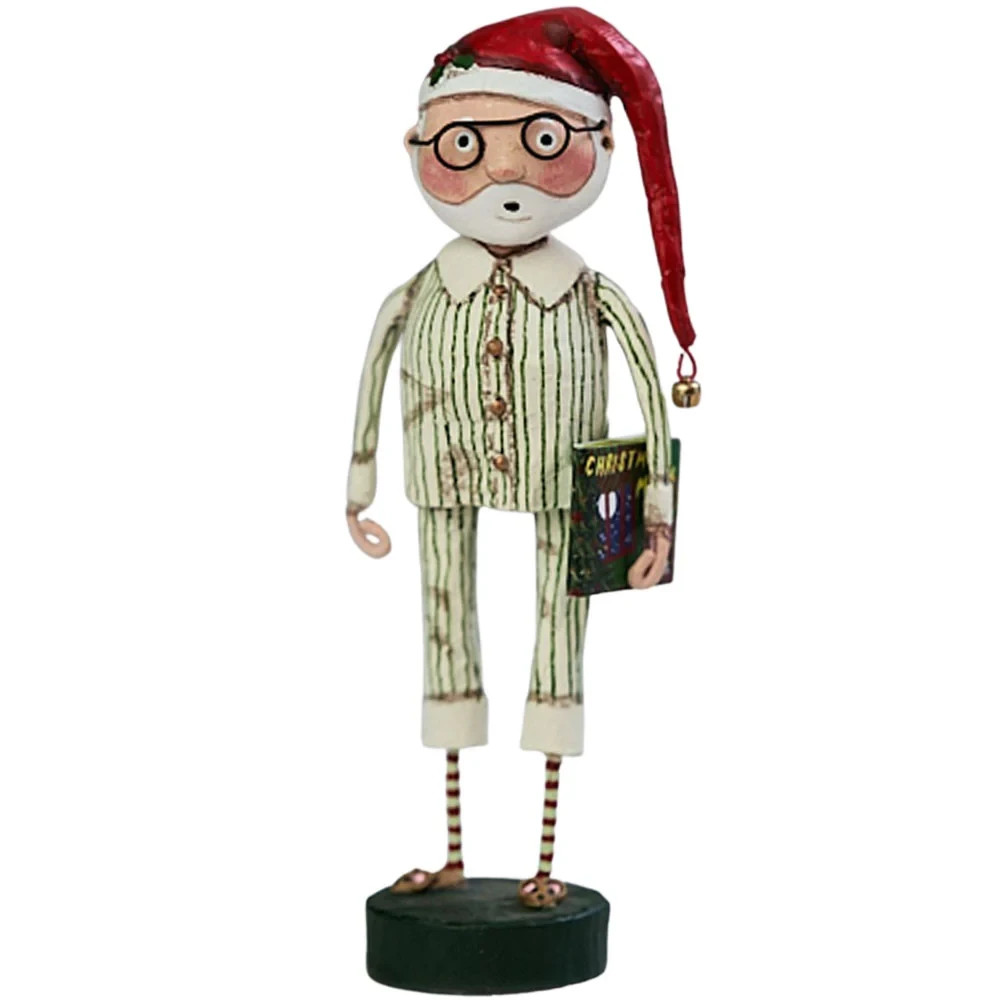 LORI MITCHELL ~ Storytime Santa ~ Folk Art Christmas Figure