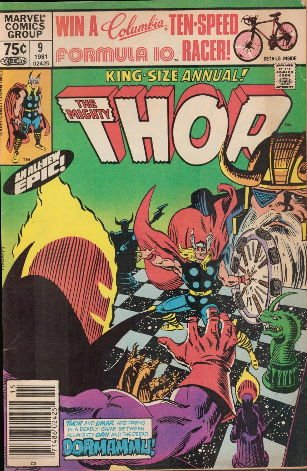 54762: MARVEL THOR ANNUAL #9 VG Grade