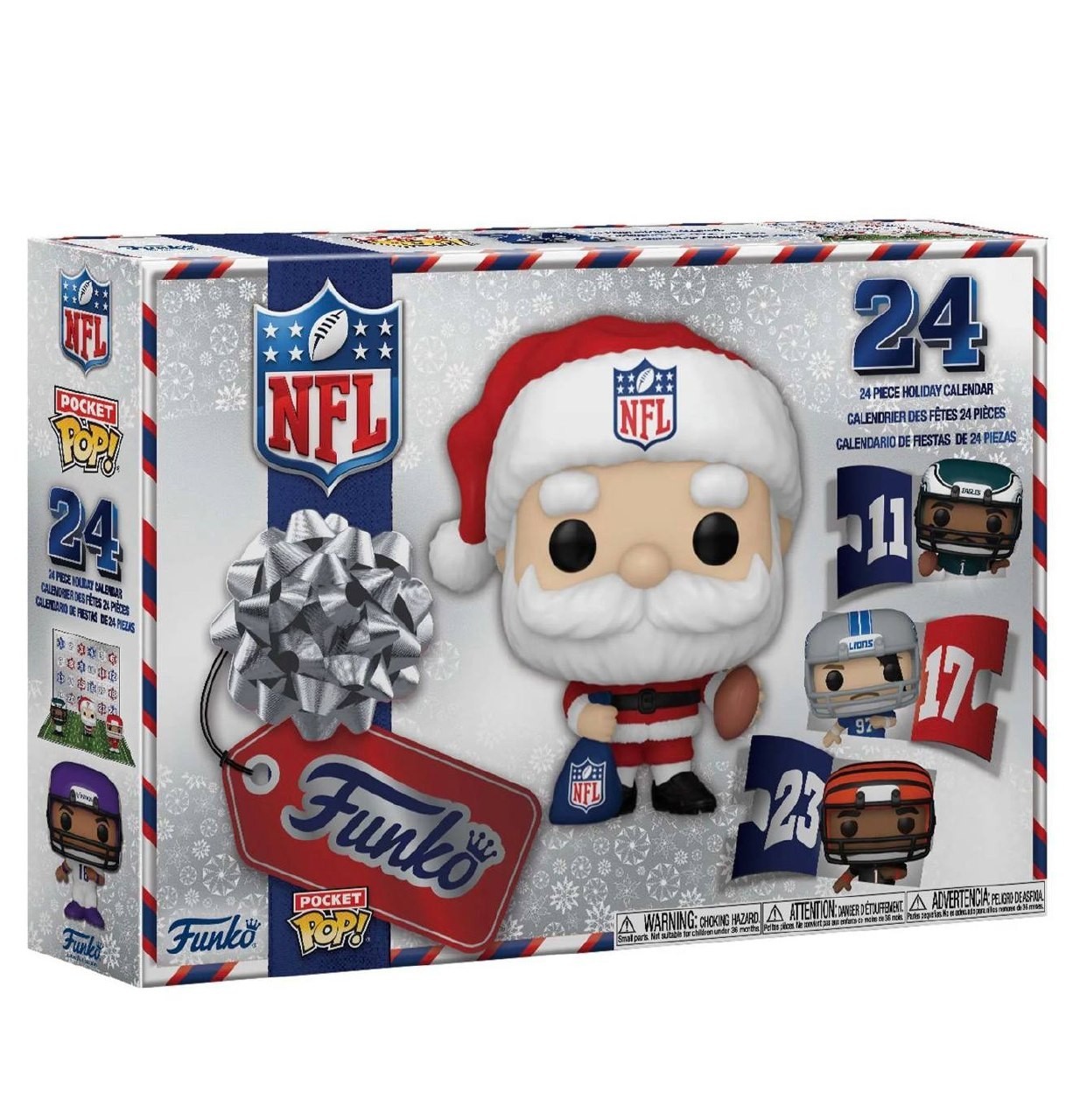 Funko NFL Pocket Pop Advent Calendar 24 Day Countdown Vinyl Figures Gift Set