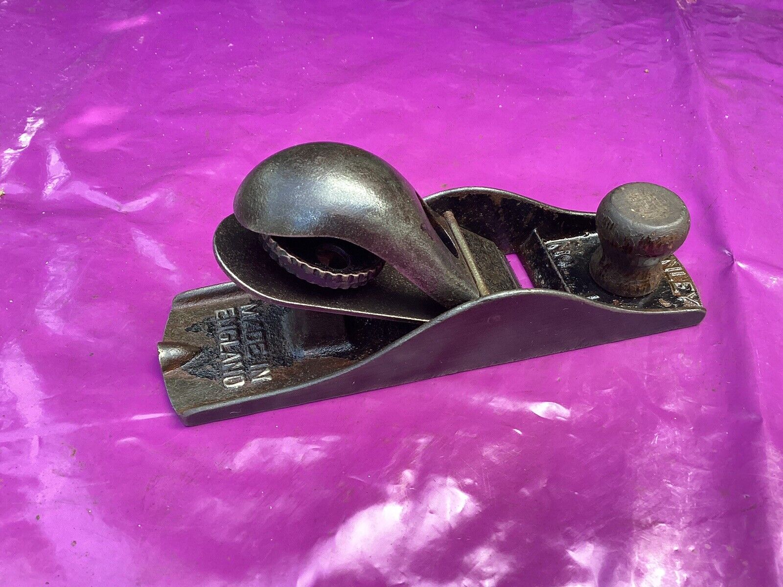 Vintage STANLEY No.110 Block Plane Woodworking Carpenters Old Hand Tools English