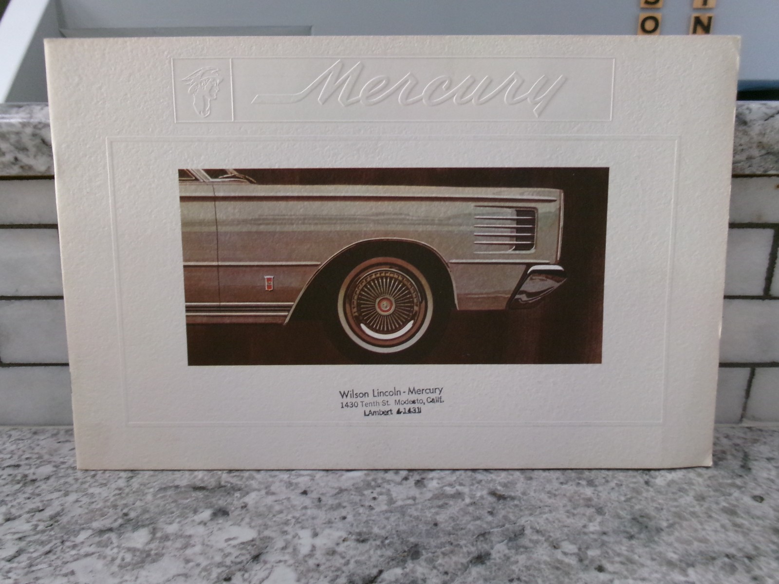Original 1965 Lincoln Mercury Sales Brochure Original 1965 Lincoln Mercury Sales Brochure