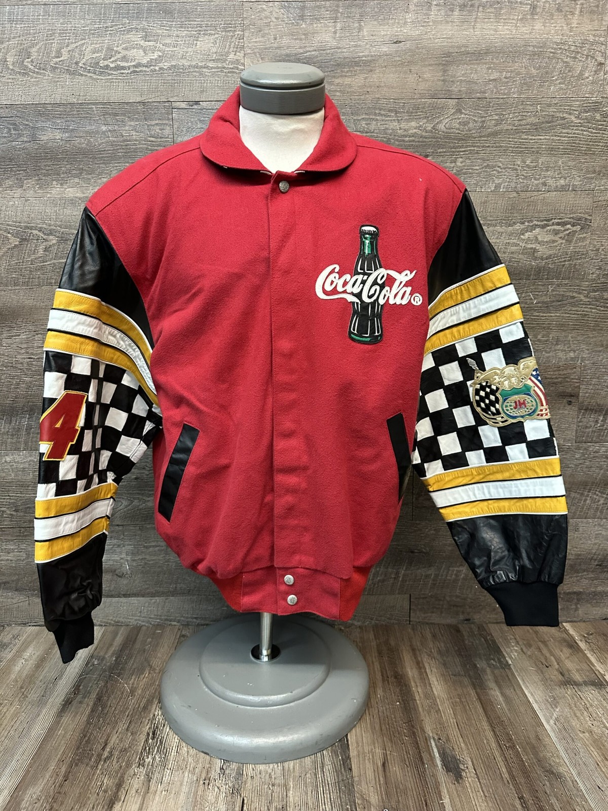 NASCAR #24 Jeff Gordon 1995 Winston Cup Ch Jeff Hamilton Old School Jacket - L