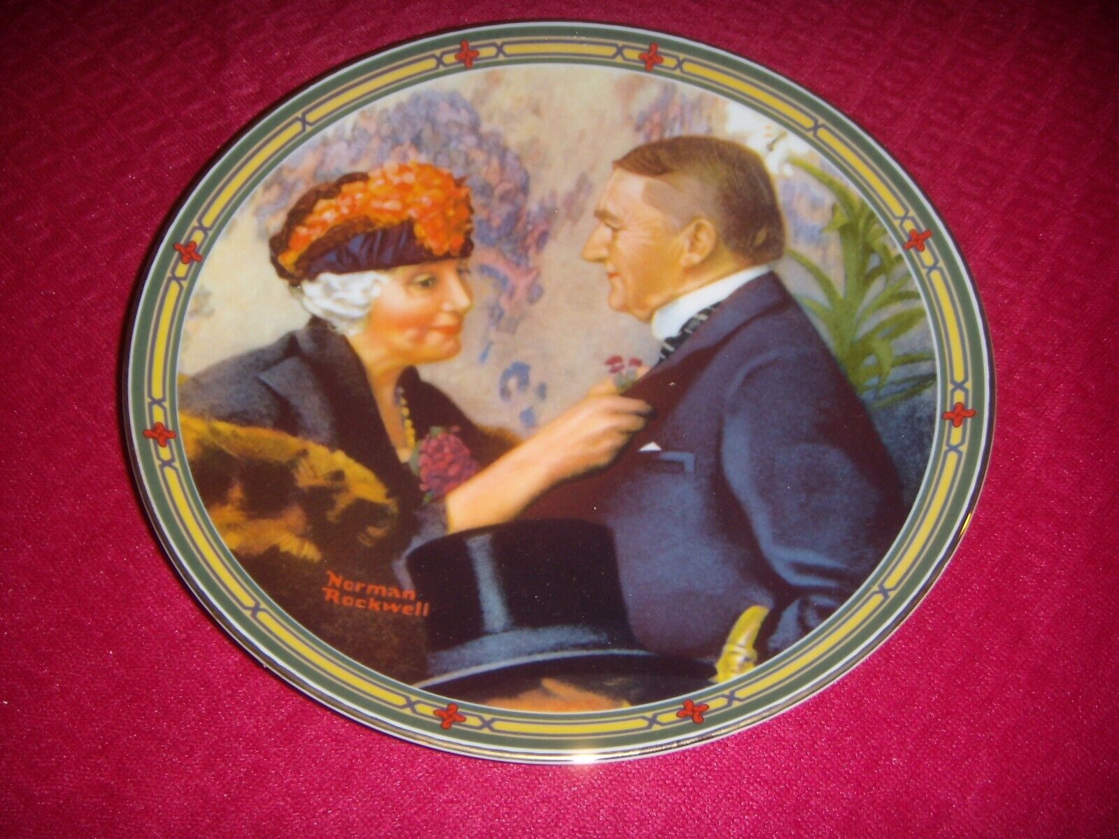 Bradford Exch. Norman Rockwell American Dream Series Plate Love\'s Reward