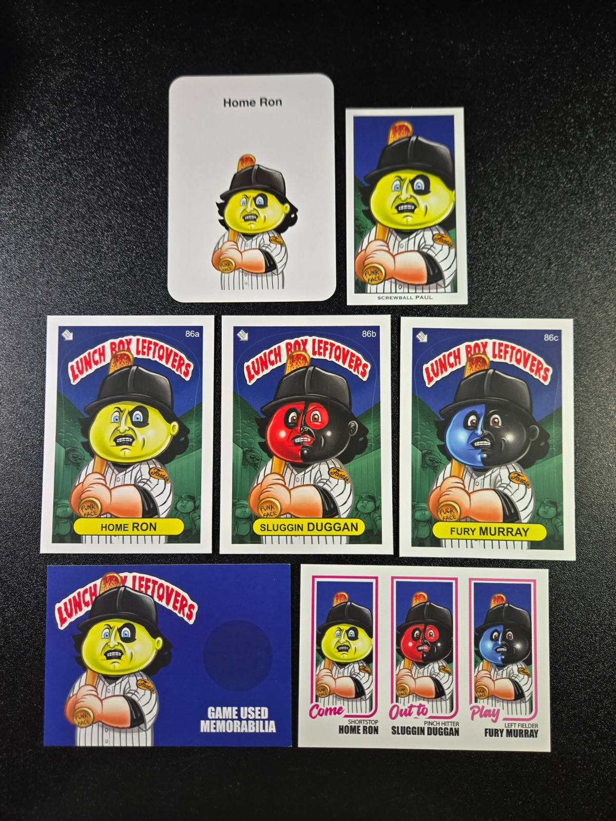 The Warriors 1979 Movie 1989 Fleer Bill Ripken 616 FF Rick Face Spoof 7 Card Set