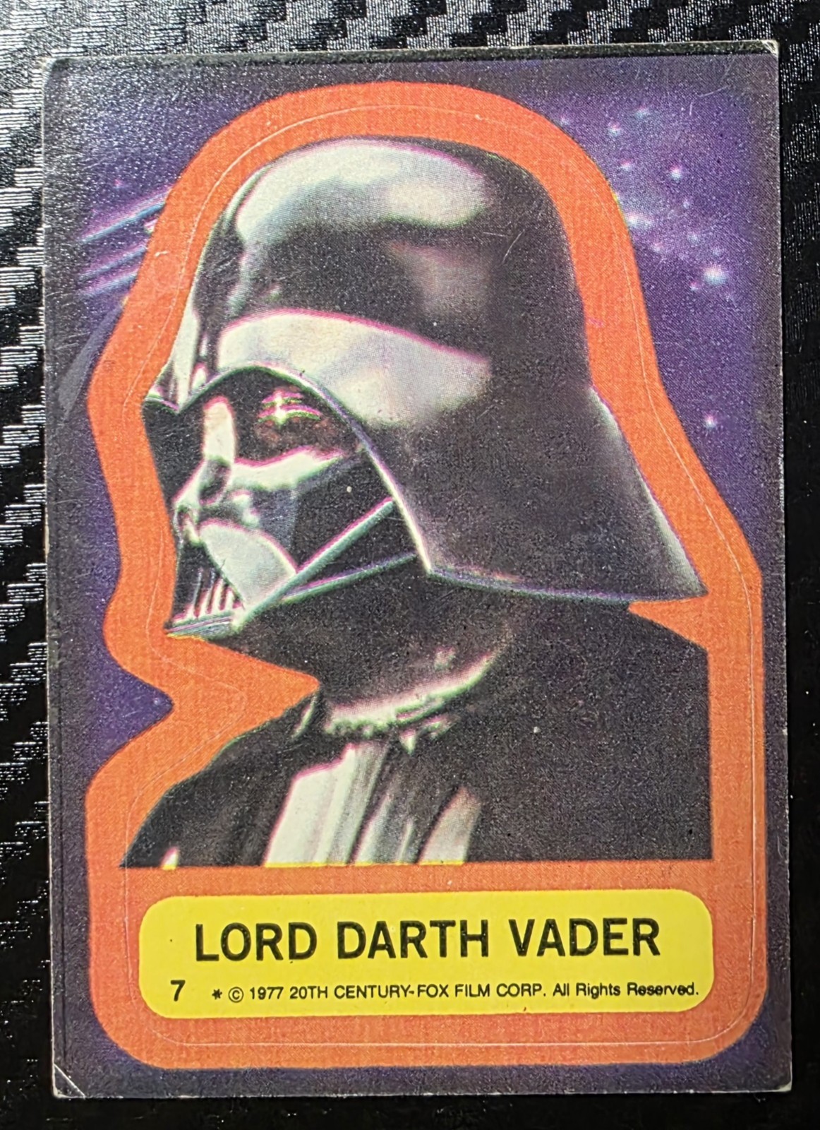 1977 Topps Star Wars #7 Lord Darth Vader 