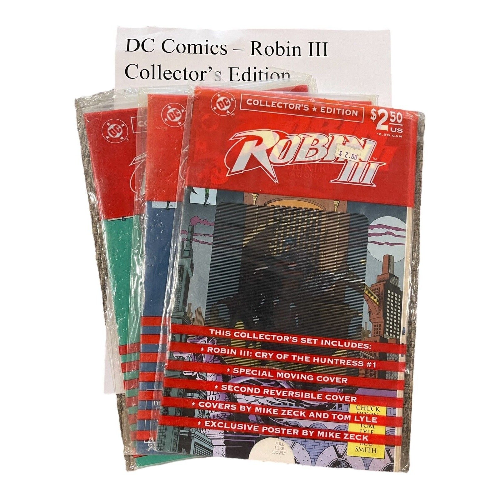 ROBIN III #1, 3, 6, (1992 DC) COLLECTOR'S EDITION SEALED ROBIN III #1, 3, 6, (1992 DC) COLLECTOR'S EDITION SEALED