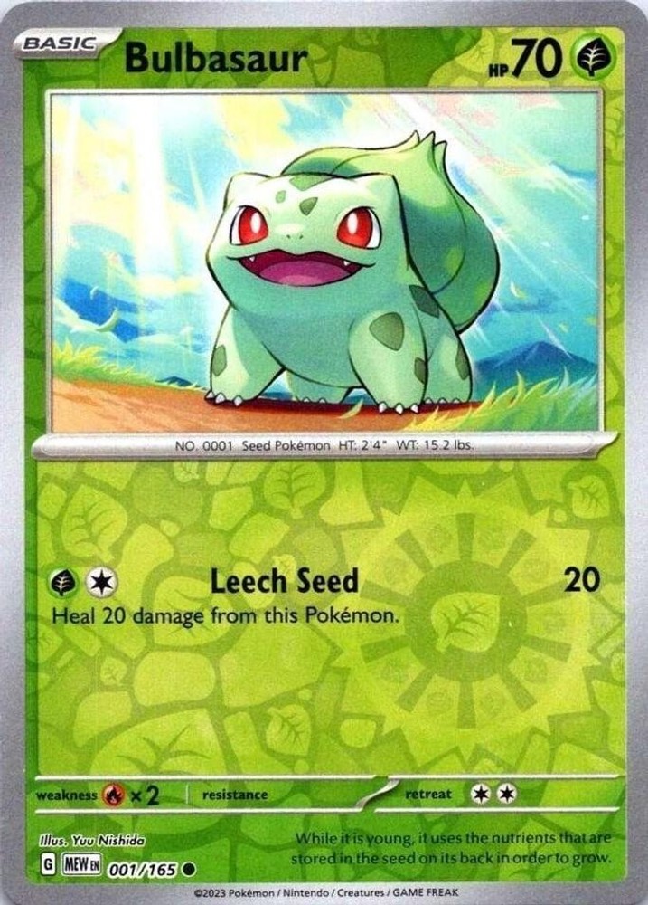 Bulbasaur Reverse Holofoil [MEW - 001/165]