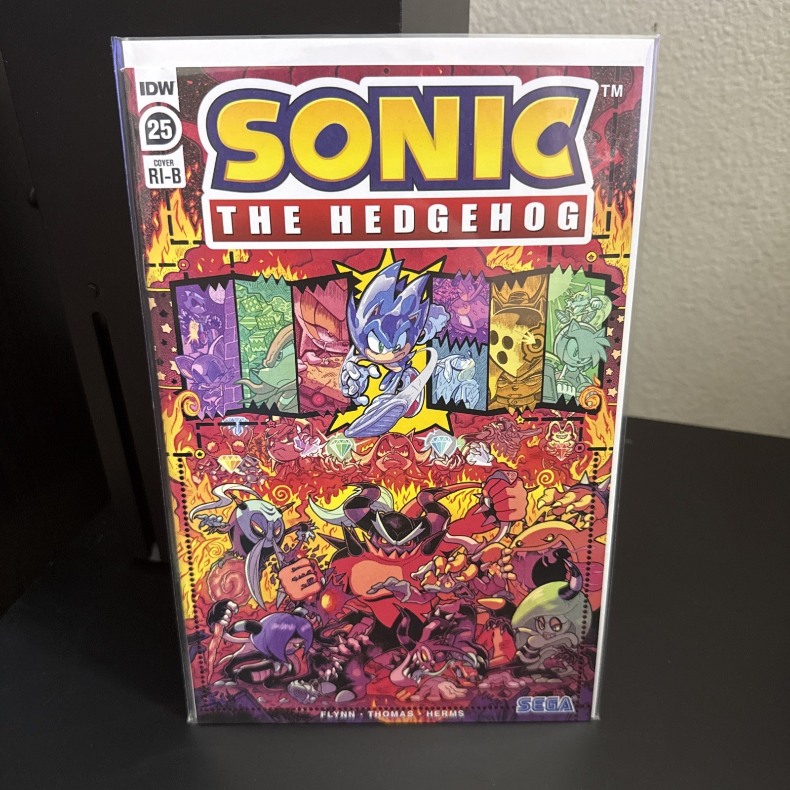 Sonic the Hedgehog #25 (IDW Publishing) 1st Print Cover RI-B NM
