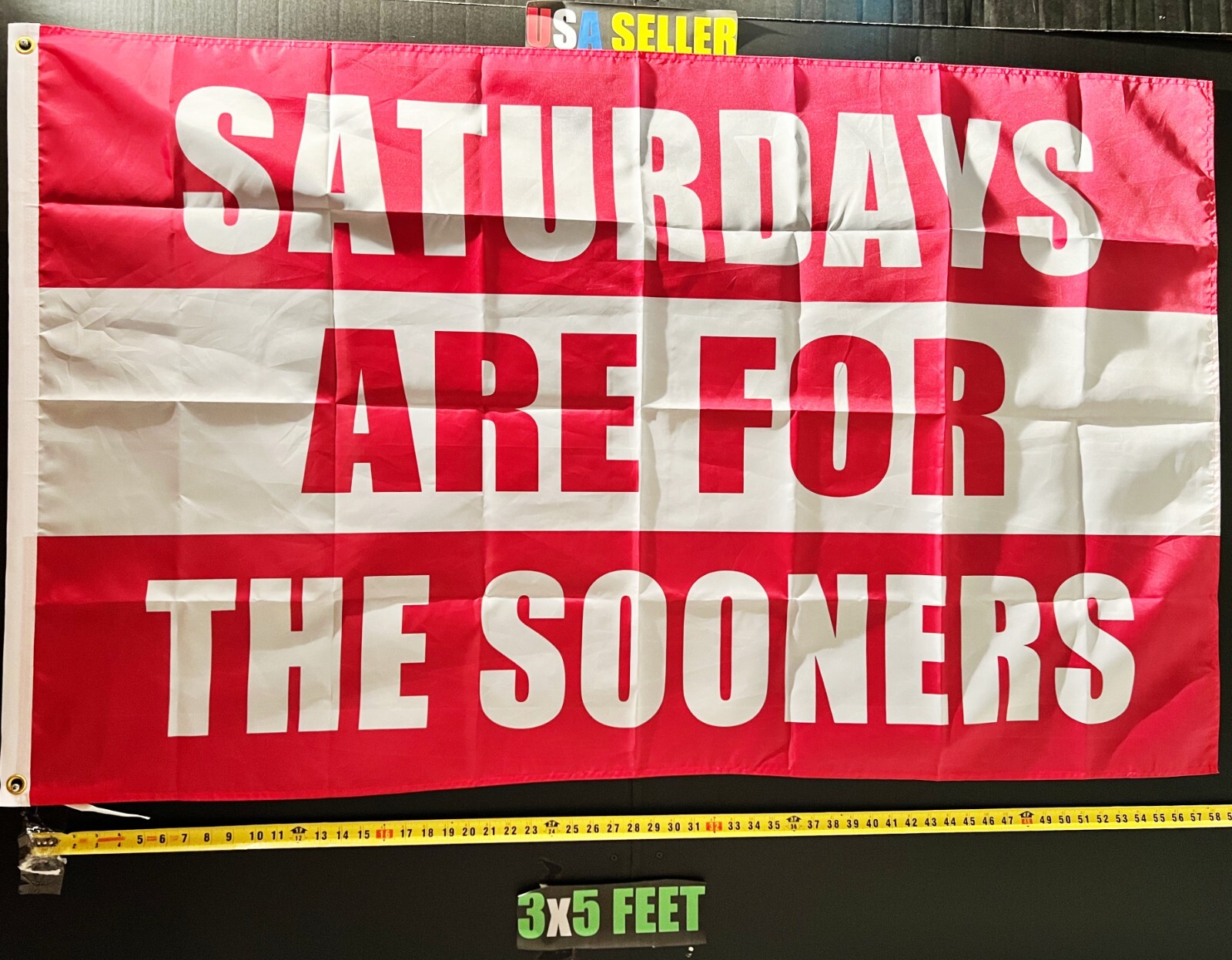 Football Flag  Oklahoma Sooners NFL Man Cave Beer USA Sign 3x5\'