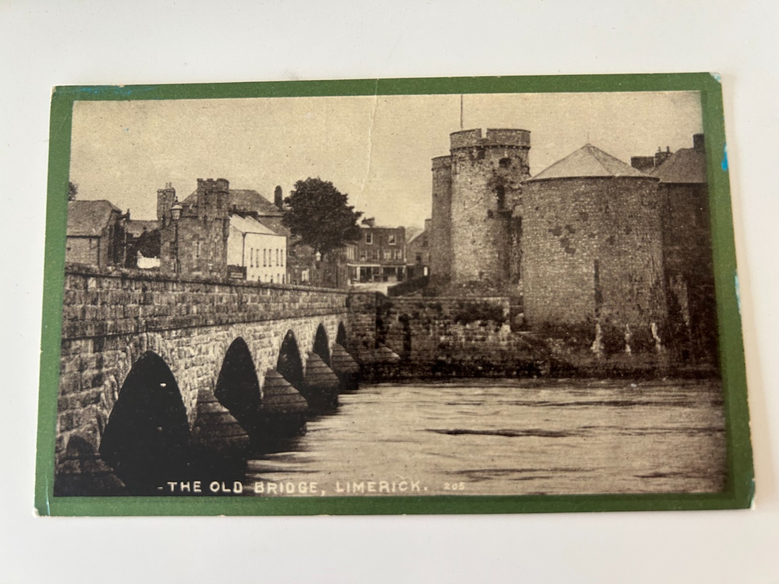 The Old Bridge Limerick Ireland Vintage Postcard
