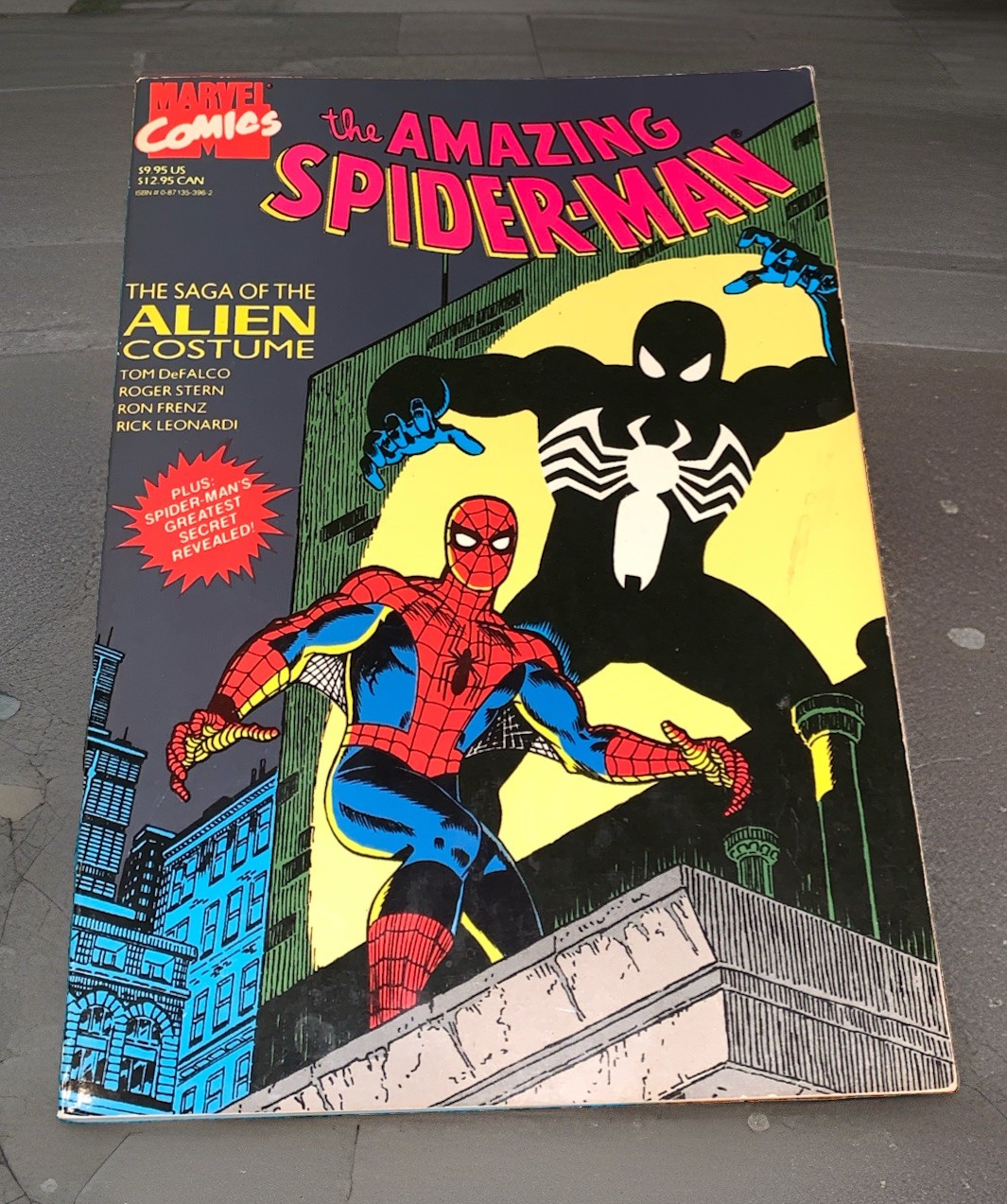 The Amazing Spider-Man Saga Of The Alien Costume PB 1992 Vintage The Amazing Spider-Man Saga Of The Alien Costume PB 1992 Vintage