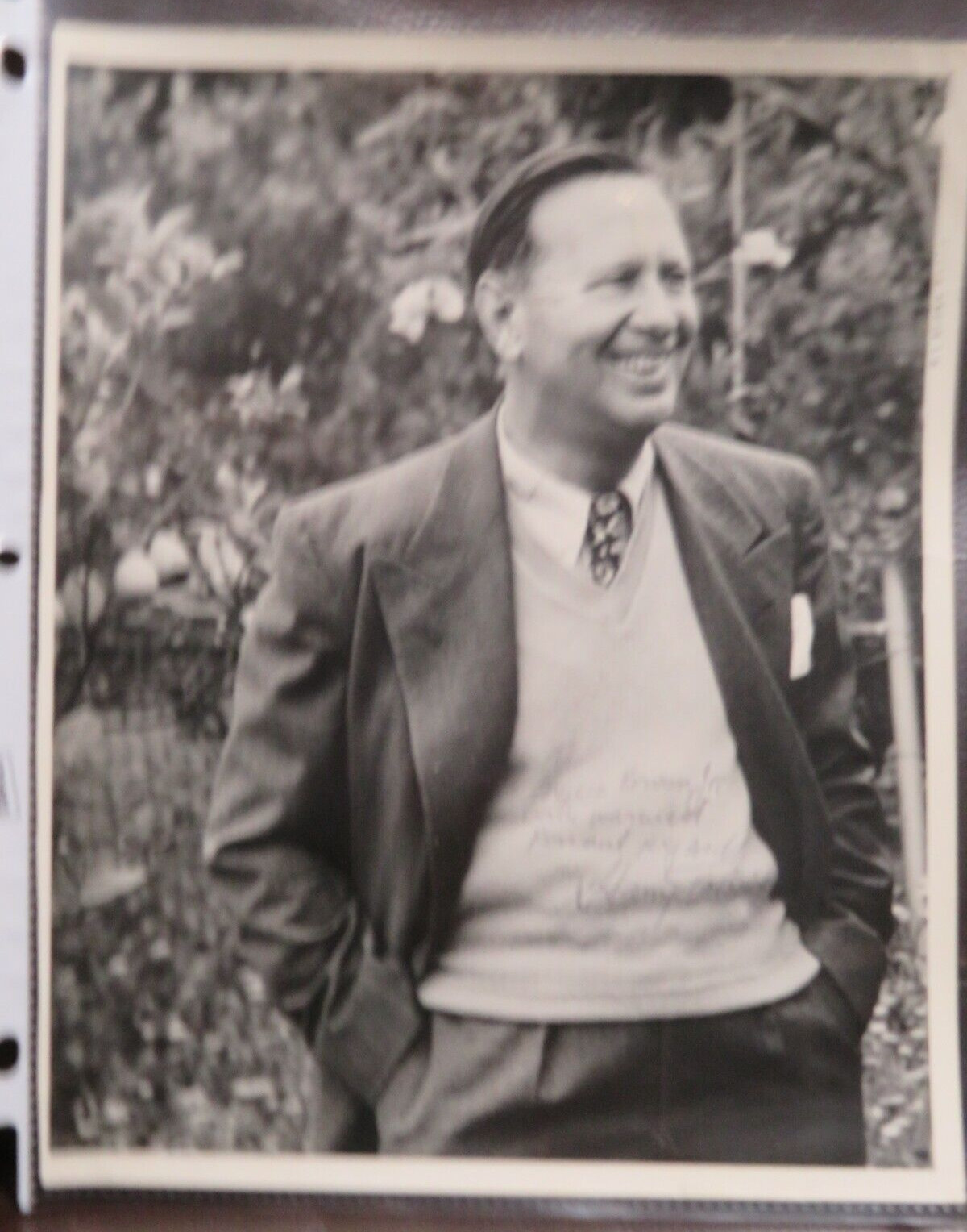 Vintage Harry Tobias Hall of Fame Lyricist Signed and Inscribed 8x10 Photo