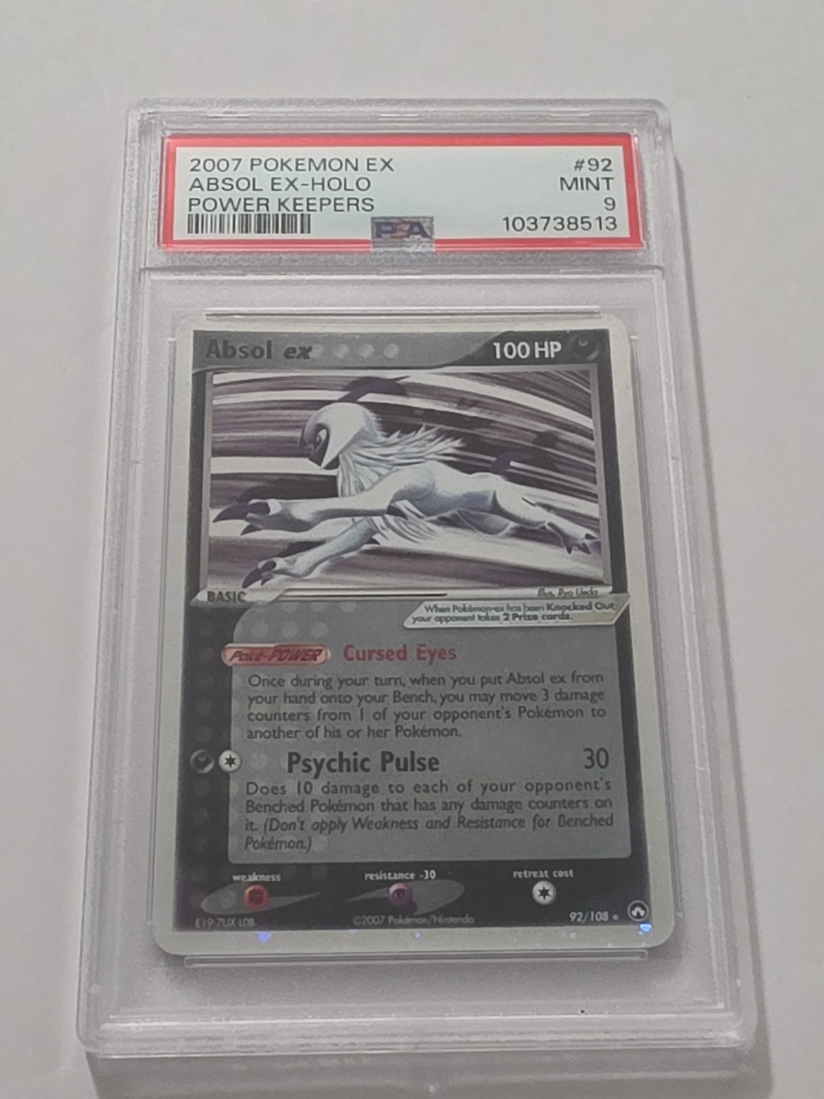 Pokemon Absol ex Power Keepers 92/108 PSA 9 Pokemon Absol ex Power Keepers 92/108 PSA 9