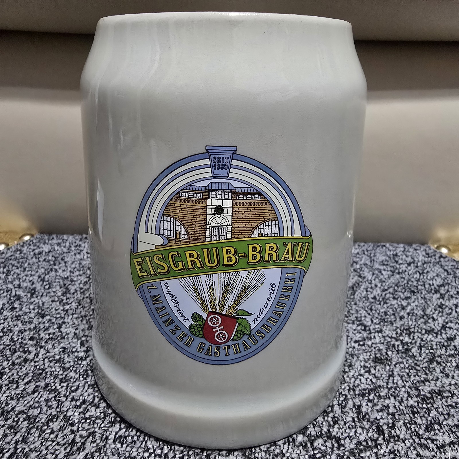 Eisgrub-Bräu Mainzer Gasthausbrauerei .4L Mug Stein 🍺