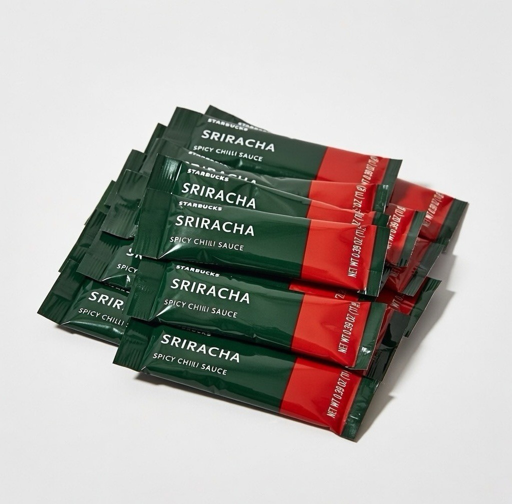 20 Starbucks Sriracha Hot Chili Sauce Single Packets 0.39 OZ EXP 5/27+