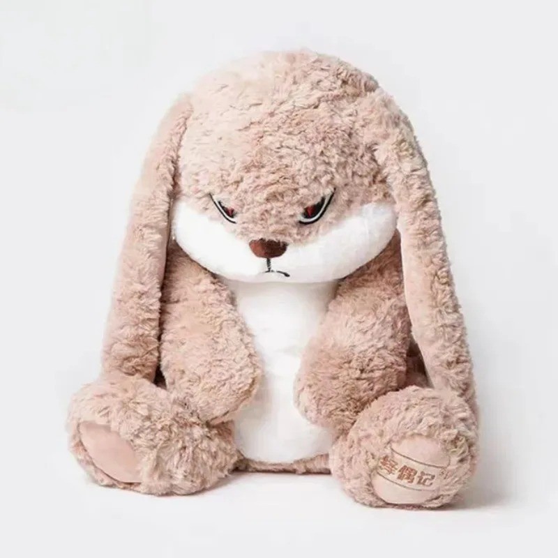 Cute 40cm Angry Rabbit Plush Toy Large Size Stuffed Bunny, Grumpy Cute Plush New Cute 40cm Angry Rabbit Plush Toy Large Size Stuffed Bunny, Grumpy Cute Plush New