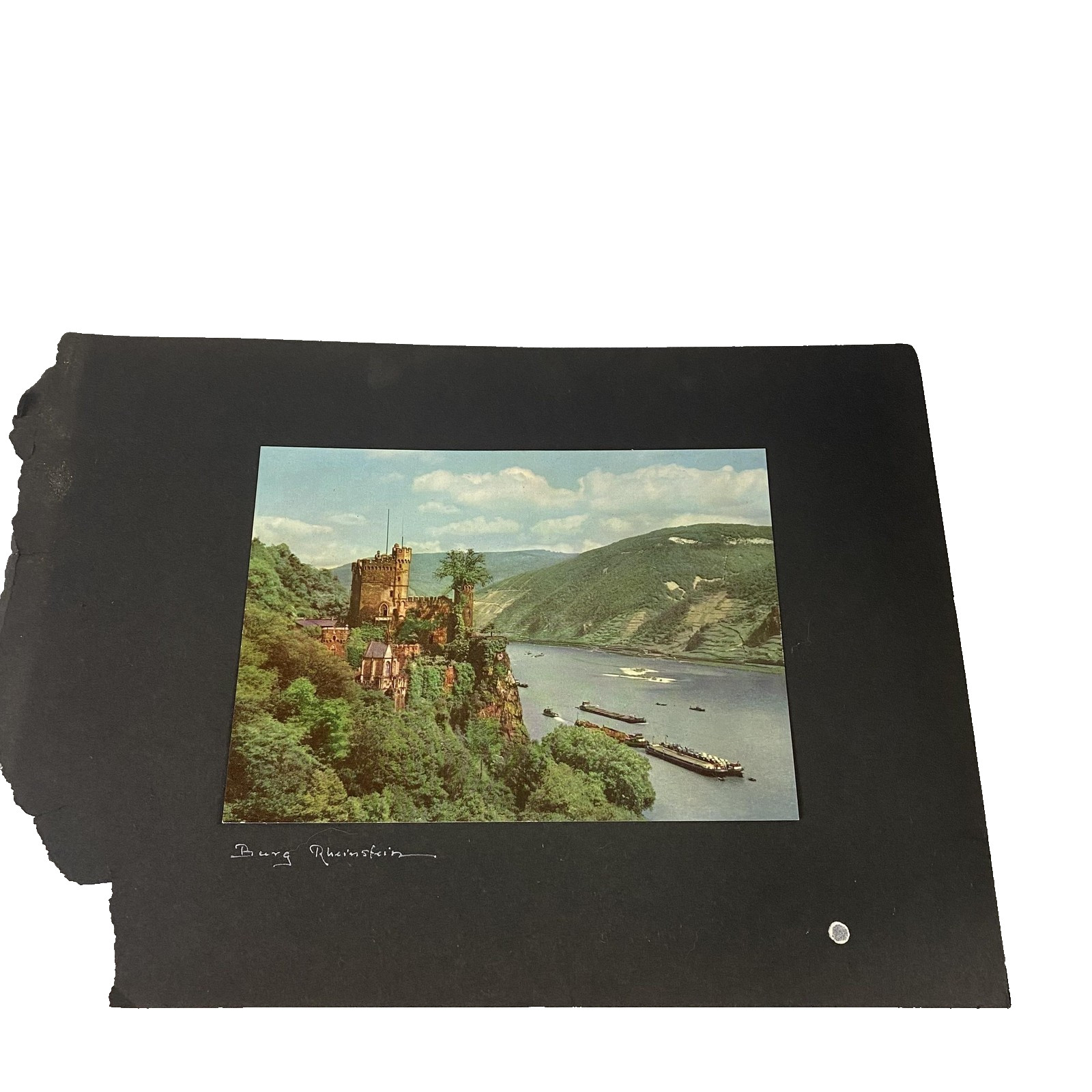 Vintage Burg Rheinstein Bingen Rüdesheim Germany Scrapbook Page Postcards Lot