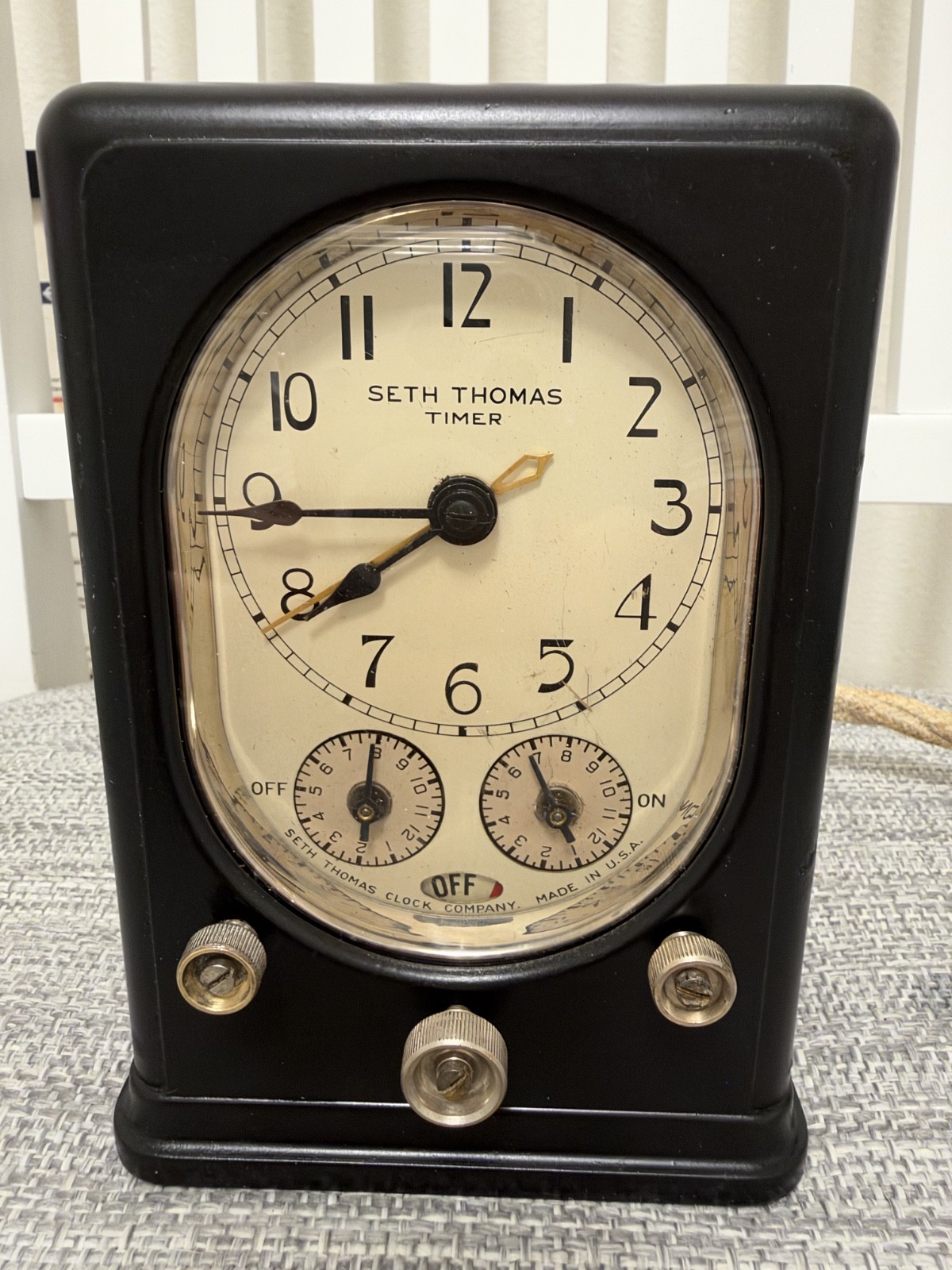 Vintage Seth Thomas Electric Range Timer (Model D) * Great Condition * Working