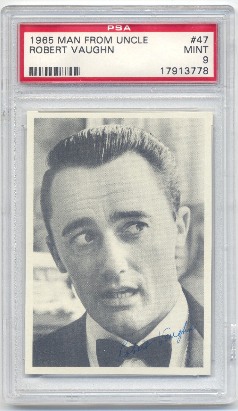 1965 TOPPS Man From Uncle #47 Robert Vaughn PSA MINT 9