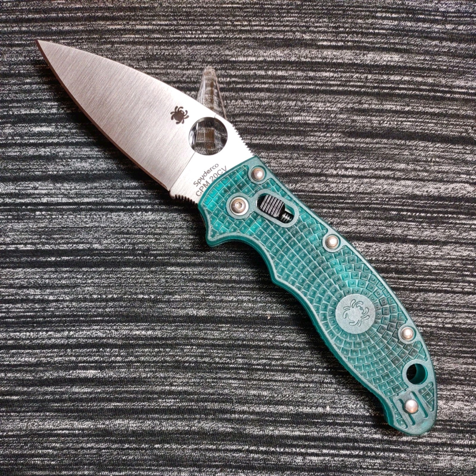 🔥Rare Spyderco Manix 2 Knifejoker exclusive 20CV Mystic Green 2021 C101PMGR2 📬