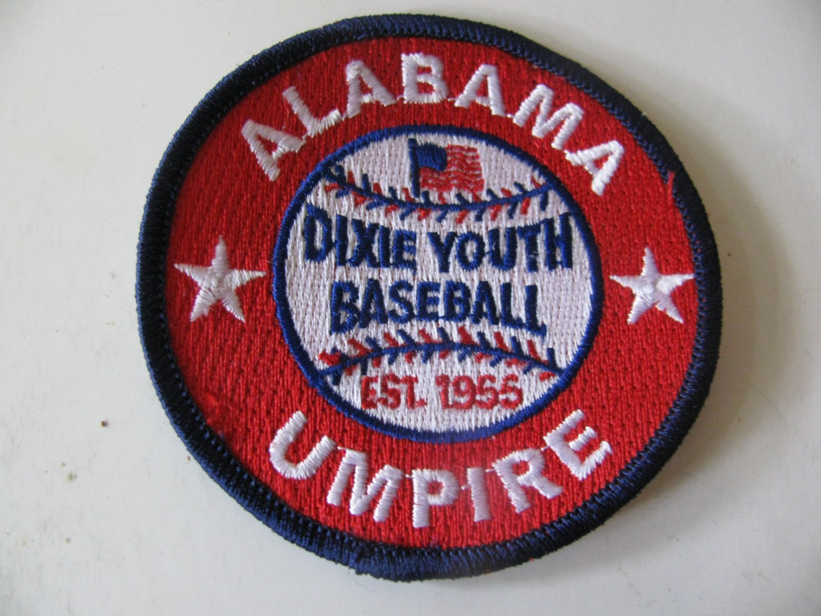 Alabama Umpire Dixie Youth Baseball Patch Sew On 3” NOS New Stk Alabama Umpire Dixie Youth Baseball Patch Sew On 3” NOS New Stk