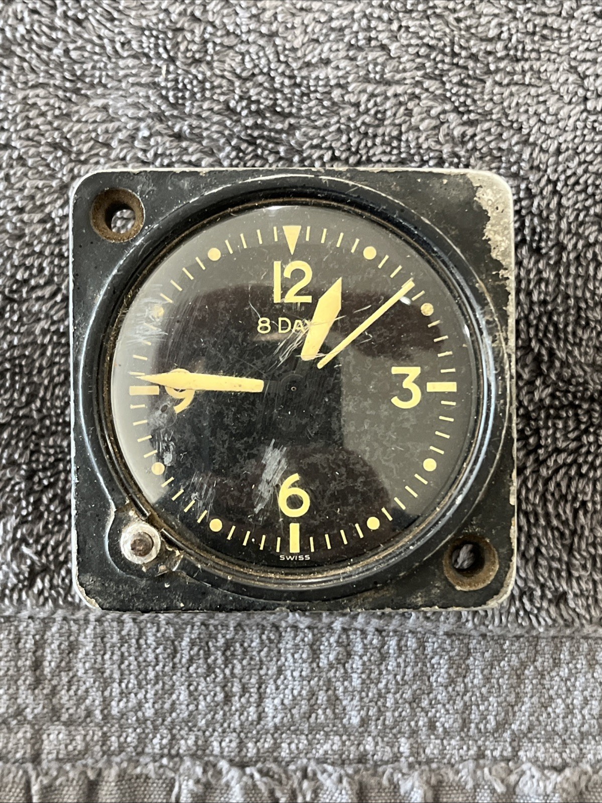 Wittnauser AN5743-L2 8-Day Aircraft Cockpit Clock US NAVY MIL-C-7939A Parts