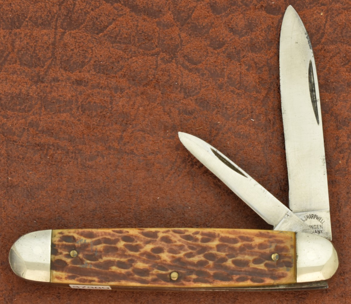 VINTAGE EA SHARPWELL SOLINGEN GERMANY ROGERS BONE CIGAR PREMIUM JACK KNIFE 37389