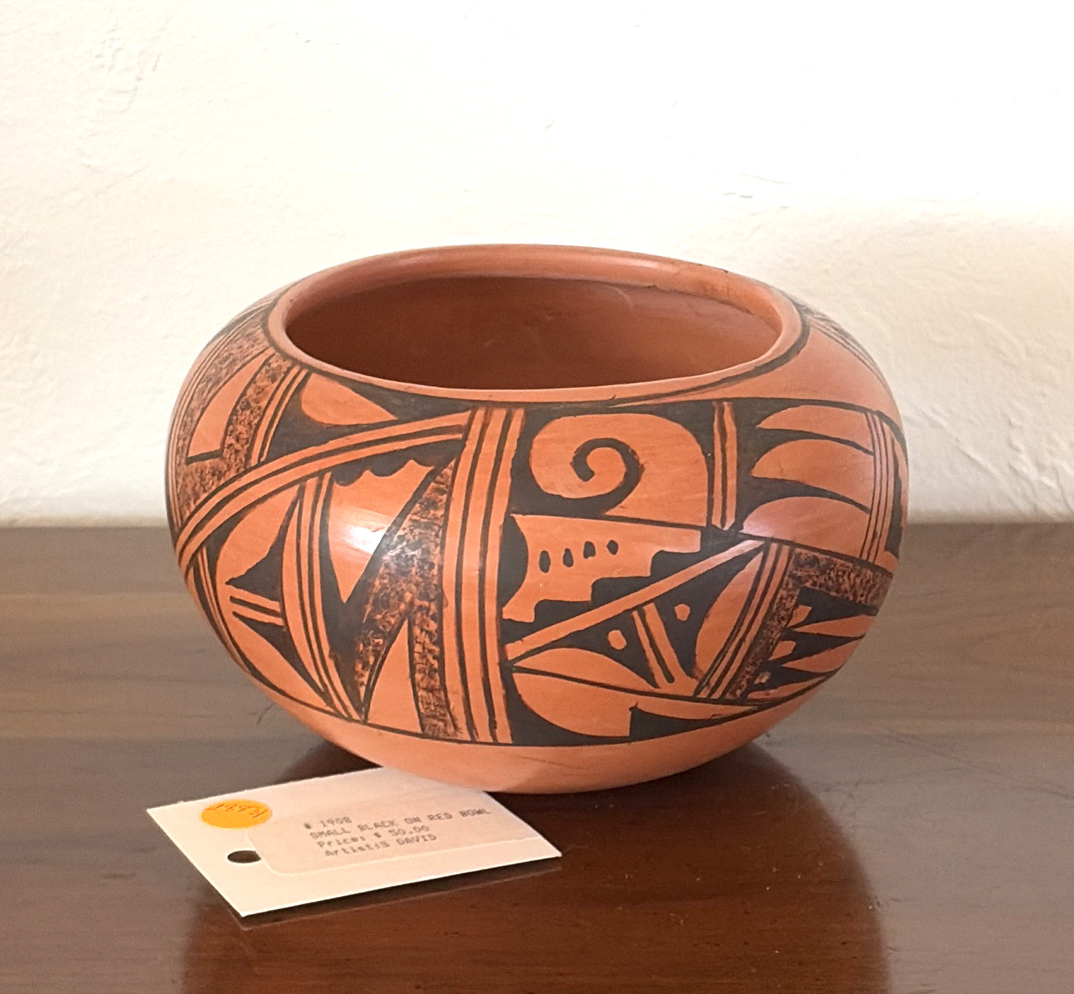 Vintage Native American Hopi Pottery Bowl 5.5
